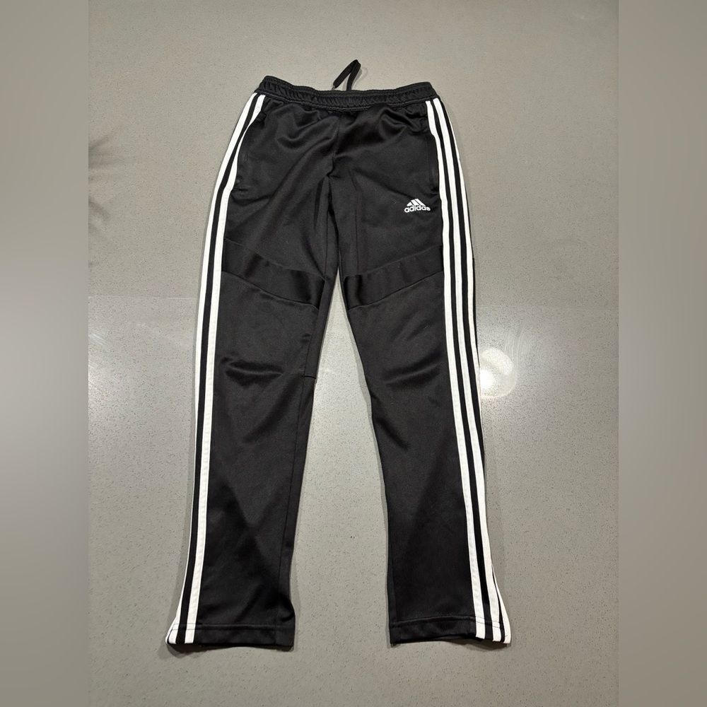 Adidas Black Youth Skinny Tapered Soccer Sweatpants Size M